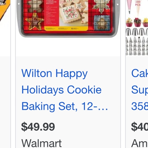 Cookie Baking Sheet with 10 Cookie Cutters - Picture 4 of 8